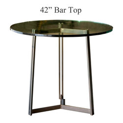 Kern Bar Height Table with 42in. Diameter Top by Charleston Forge - Indoor Pub And Bistro Tables