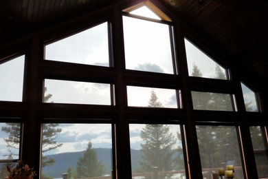 Inspiration for a rustic living room remodel in Other