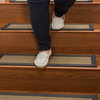 Dalton Custom Sisal Stair Treads 9" x 29", Onyx, 9" X 29" Set of 13