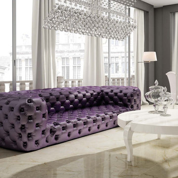 MD Karen Tufted Sofa. Upholstered buttons.