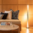 Brightech Helix - Modern LED Floor Lamp for Living Room Bright Lighting, Black