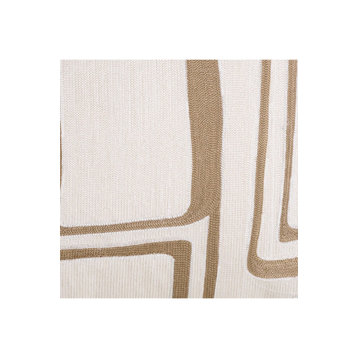 Viscose Contemporary Patterned Cushion | Eichholtz Ribeira, Beige