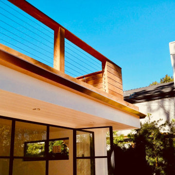 Copper rain gutters - Malibu