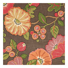 pink orange green fabric