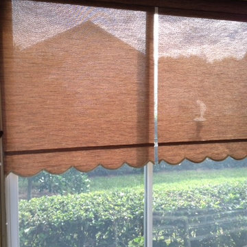 Solar Roller Shades on Lanai
