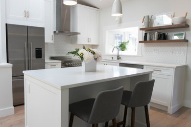 Example of a transitional kitchen design in Other