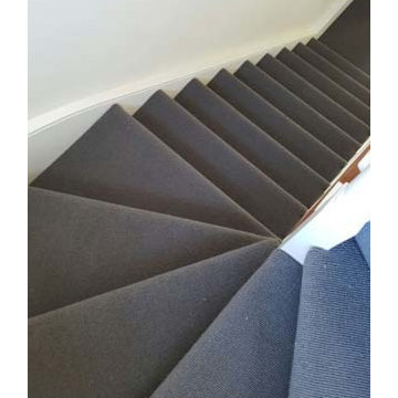 Dark Navy Carpet Runner to Stairs