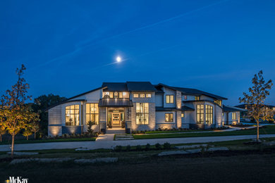 Example of a trendy exterior home design in Omaha
