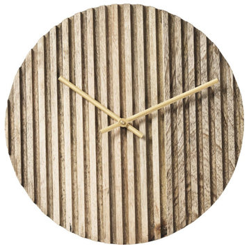 Yalina Wall Clock, Natural