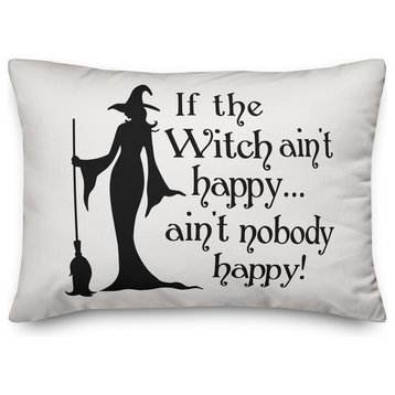 If The Witch Ain't Happy 14"x20" Indoor/Outdoor Pillow