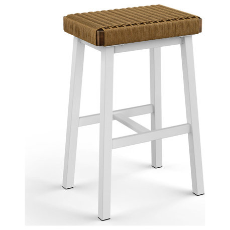 Miranda Counter/Bar Stool, Danish Cord / White Metal, Bar Height