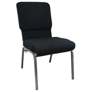 Flash Advantage Black Church Chairs 18.5" Wide - PCHT185-108