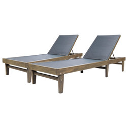 Transitional Outdoor Chaise Lounges by GDFStudio