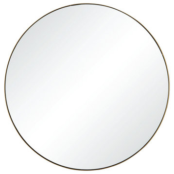 Ren Wil MT2331 Witham 24" Round Thin Framed Vanity Bathroom Wall - Silver /