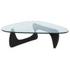 LeisureMod Imperial Triangle Coffee Table, Black, NG52BL