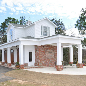 Welsh historic reproduction garage/outdoor kitchen porch