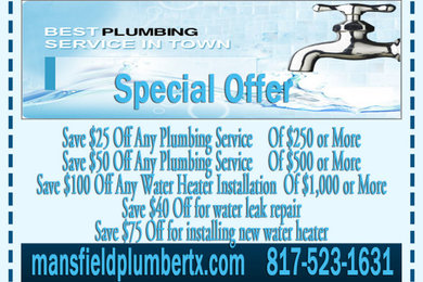 Mansfield Plumber Tx
