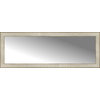 44"x16" Custom Framed Mirror, Silver Gold