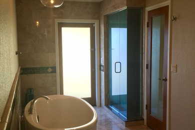 Bathroom - contemporary master bathroom idea in Phoenix