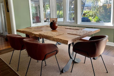 Example of a trendy dining room design in Tampa