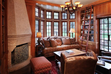 Inspiration for a timeless home office remodel in Denver