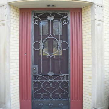 WROUGHT IRON SCREEN DOORS