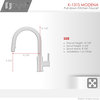 STYLISH Single Handle Pull Down Stainless Steel Kitchen Faucet