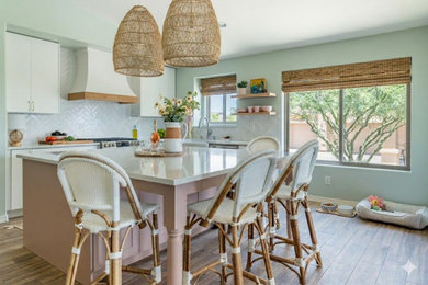 Example of a transitional kitchen design in Phoenix
