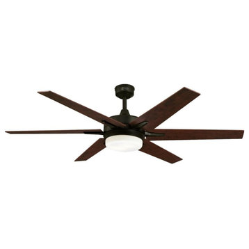 Westinghouse 7207700 Cayuga 60" 6 Blade LED Indoor Ceiling Fan - Oil Rubbed
