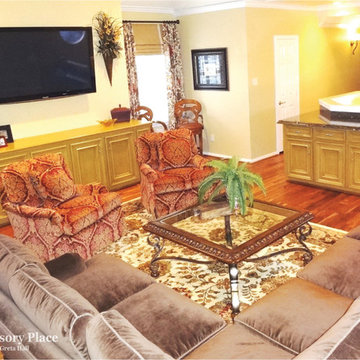 Houston Traditional Game Room: Greta Hall - Designer
