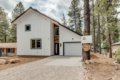 Inspiration for a scandinavian exterior home remodel in Phoenix