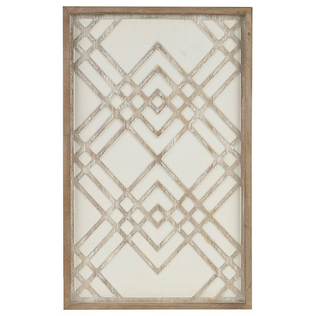 Madison Park Exton Two-tone Overlapping Geometric Wood Panel Wall Decor