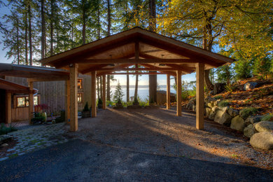 Example of an arts and crafts shed design in Seattle