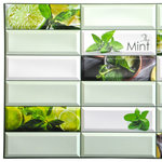 Dundee Deco - Shades of Green Mint Leaves Lime 3D Wall Panels, Set of 5, Covers 25.6 Sq Ft - Dundee Deco's 3D Falkirk Retro are lightweight 3D wall panels that work together through an automatic pattern repeat to create large-scale dimensional walls of any size and shape. Dundee Deco brings a flowing, soothing texture with a touch of luxury. Wall panels work in multiples to create a continuous, uninterrupted dimensional sculptural wall. You can cover an existing wall with wall tiles or disguise wallpaper or paneled wall. These modern wall tiles create a sculptural and continuous dimensional surface to any room setting through patterning. Dundee Deco tile creates a modern seamless pattern on a feature wall or art piece.