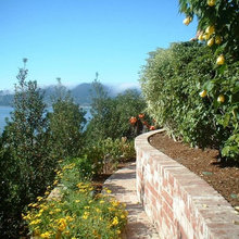 Brick retaining walls