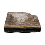 Petrified wood sink