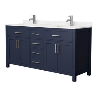 Beckett 66 Double Bathroom Vanity - White  Beautiful bathroom furniture  for every home - Wyndham Collection