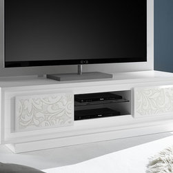 TV Stand SKY Serigraphy Flowers by LC Mobili - $595 - Entertainment Centers And Tv Stands