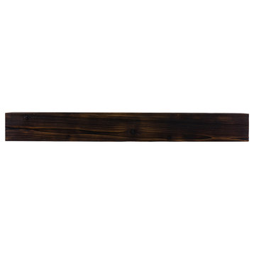 Weathered Beam Mantel, Burnt Almond, 48"