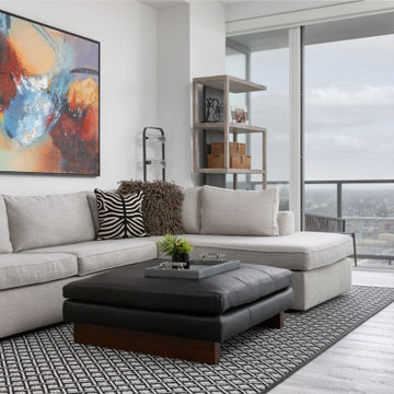 LIVING ROOM AND PANORAMIC VIEWS