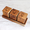 Novica Handmade Teak Treasure Teak Wood Decorative Boxes (Set Of 3)