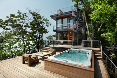 Example of a trendy exterior home design in Grand Rapids