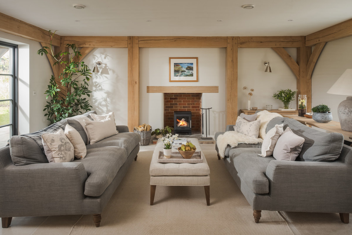 Cottage style oak frame home on custom build site