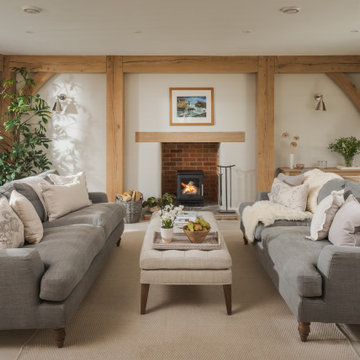 Cottage style oak frame home on custom build site