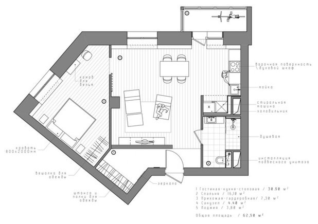План этажа by INT2architecture