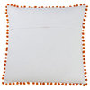 Sugar Skull Design Down Filled Pillow, 18"x18", White
