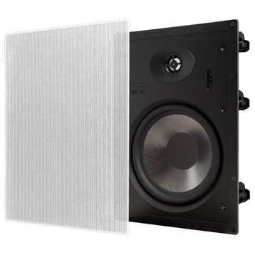 OSD Black 8" In-Wall Speaker Pair, 1" Aluminum Tweeter w/ 12dB Crossover, T83