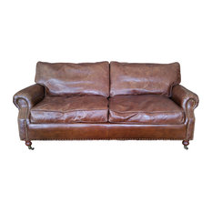Down Feather Sofas Houzz Hong Design 100 Leather Sofa With Decorative Nails Down Feather Cushion Sofas