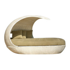 Shell Daybed With Seat Cushion, Sampulut Gray, Navy