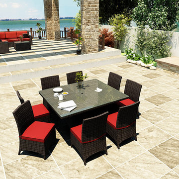 9 Piece Capistrano Square Dining Set by Forever Patio